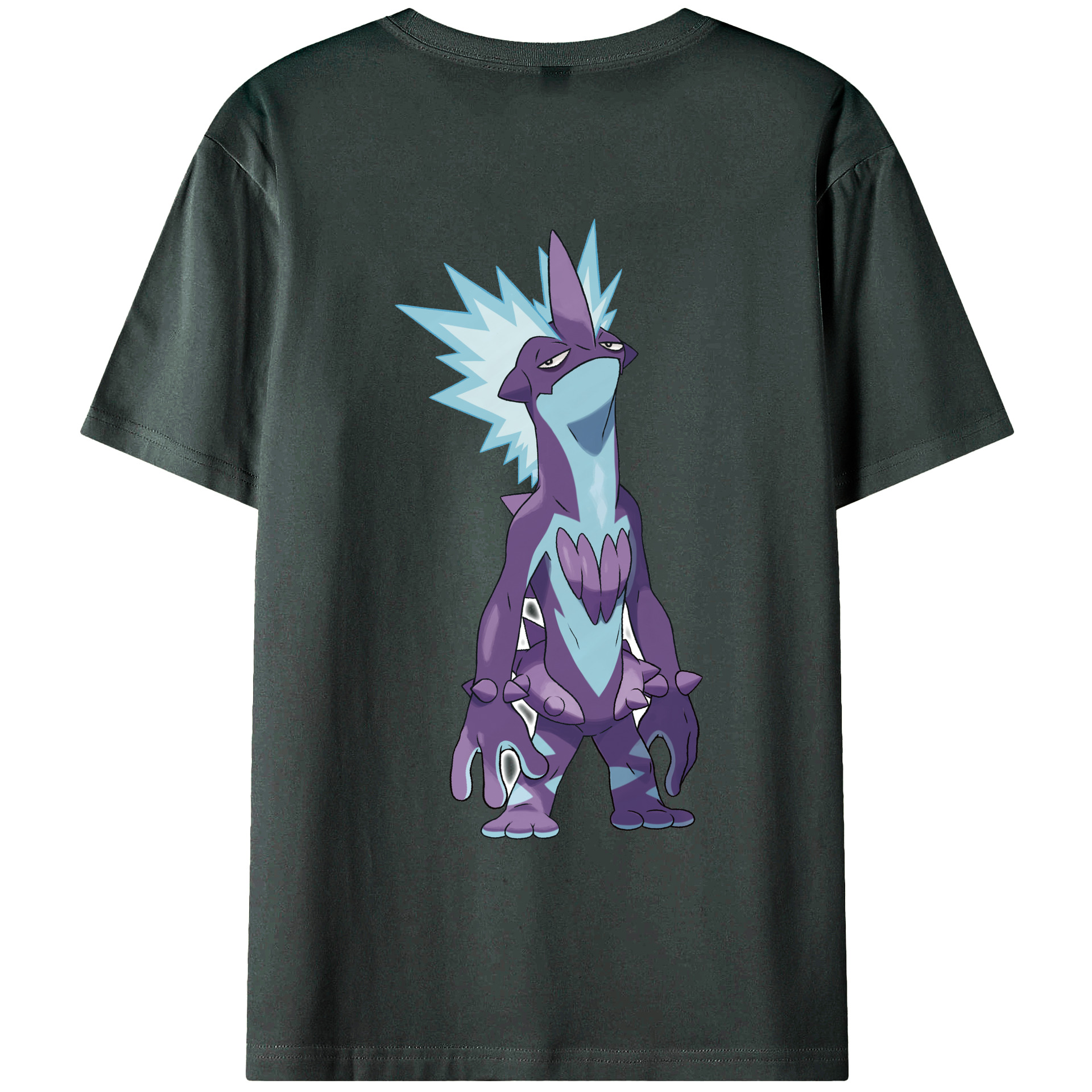 （画像用） ポケットモンスター Pokémon 綿100％ メンズ半袖Tシャツ（バックプリント） 通気性